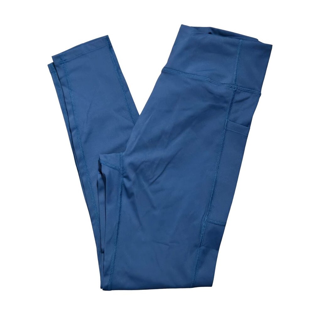 NWOT | Running Girl | Deep Blue High-Waisted V-Crossover Leggings with Pockets |